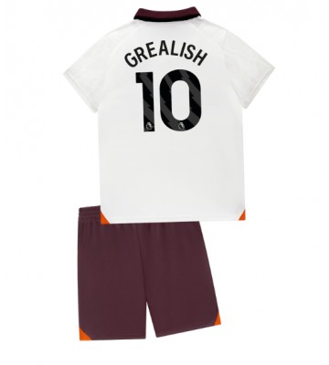 Manchester City Jack Grealish #10 Replica Away Stadium Kit for Kids 2023-24 Short Sleeve (+ pants)